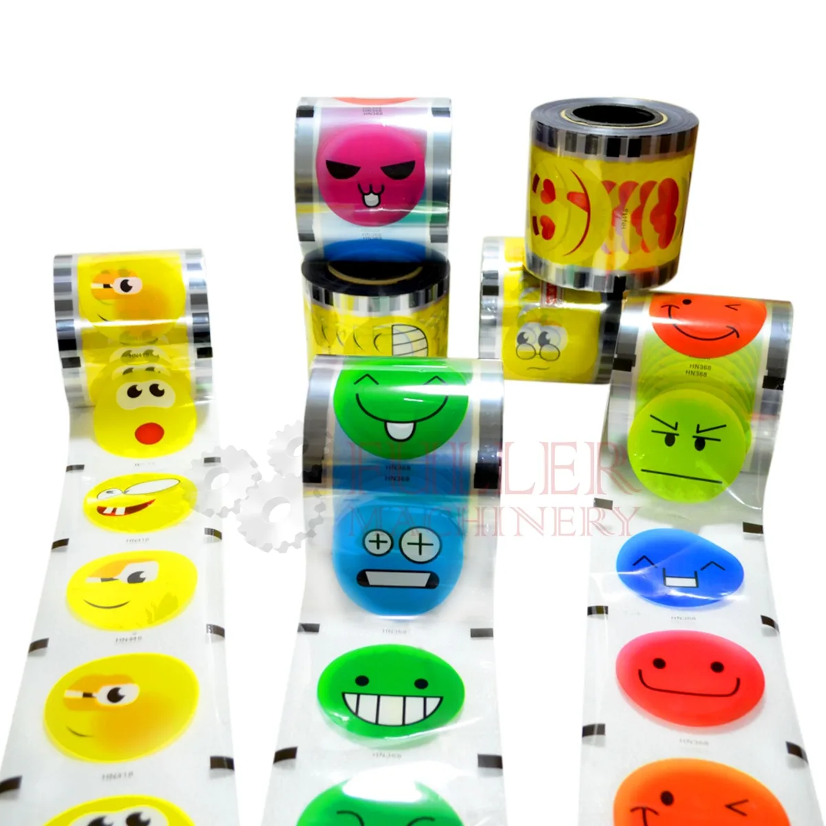 Rollos Para Selladora De Vasos Emojis Colores — foto 3 de 5 | Fuller Machinery Colombia