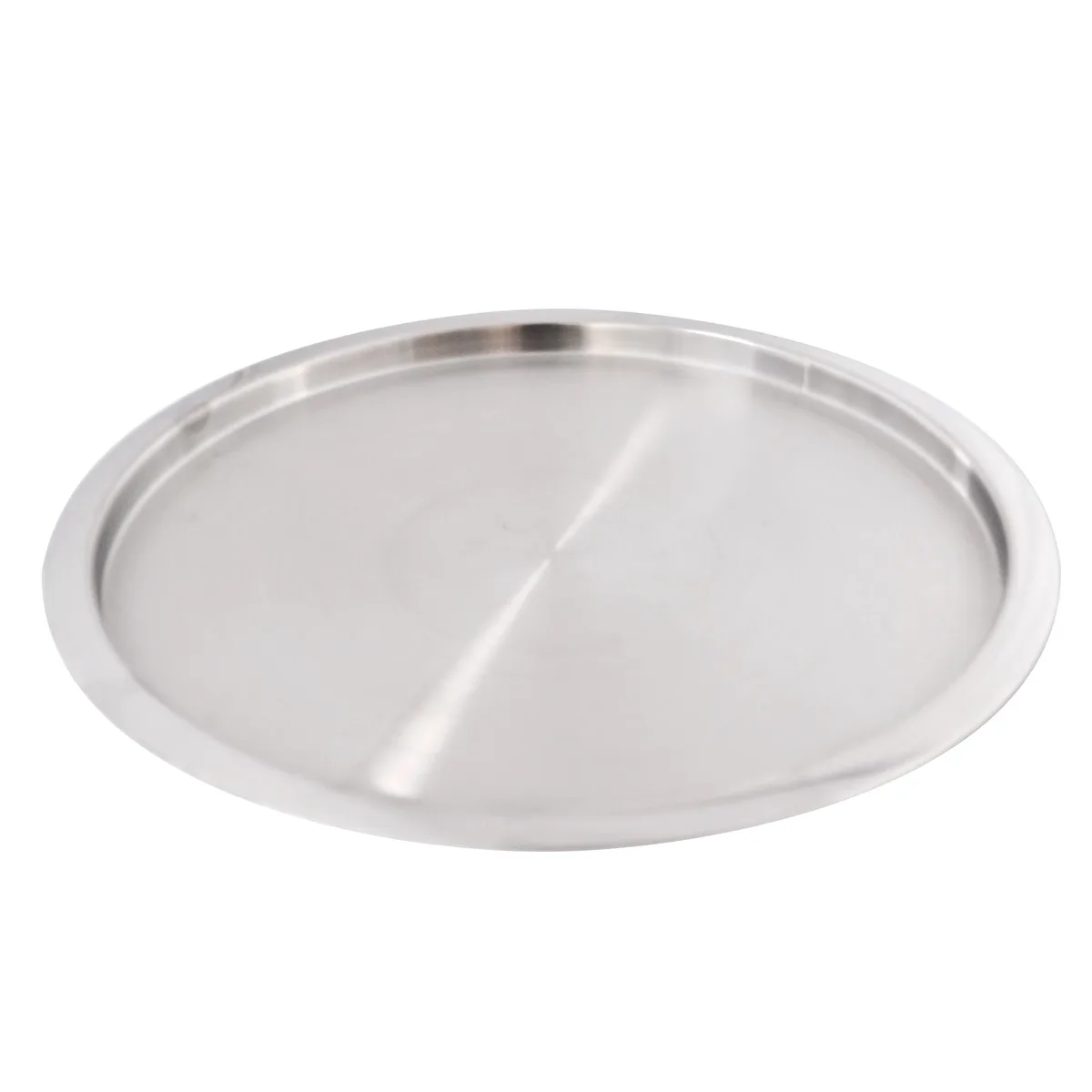 Bandeja Redonda Acero Inoxidable 30 cm · Base Antideslizante y Acabado Profesional — Buffet y Autoservicio | Fuller Machinery Colombia