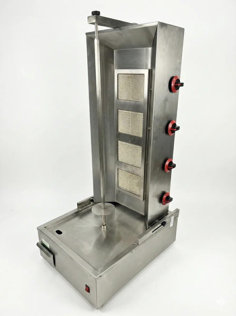 Asador Vertical a Gas para Shawarma / Kebab · 4 Quemadores Infrarrojos — foto 2 de 3 | Fuller Machinery Colombia