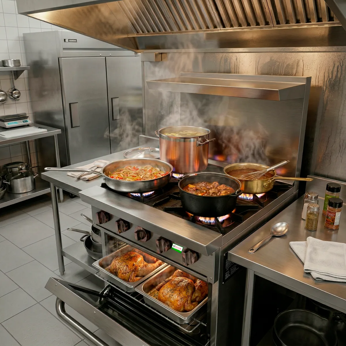 Estufa Industrial a Gas · 4 Quemadores con Horno — foto 1 de 6 | Fuller Machinery Colombia