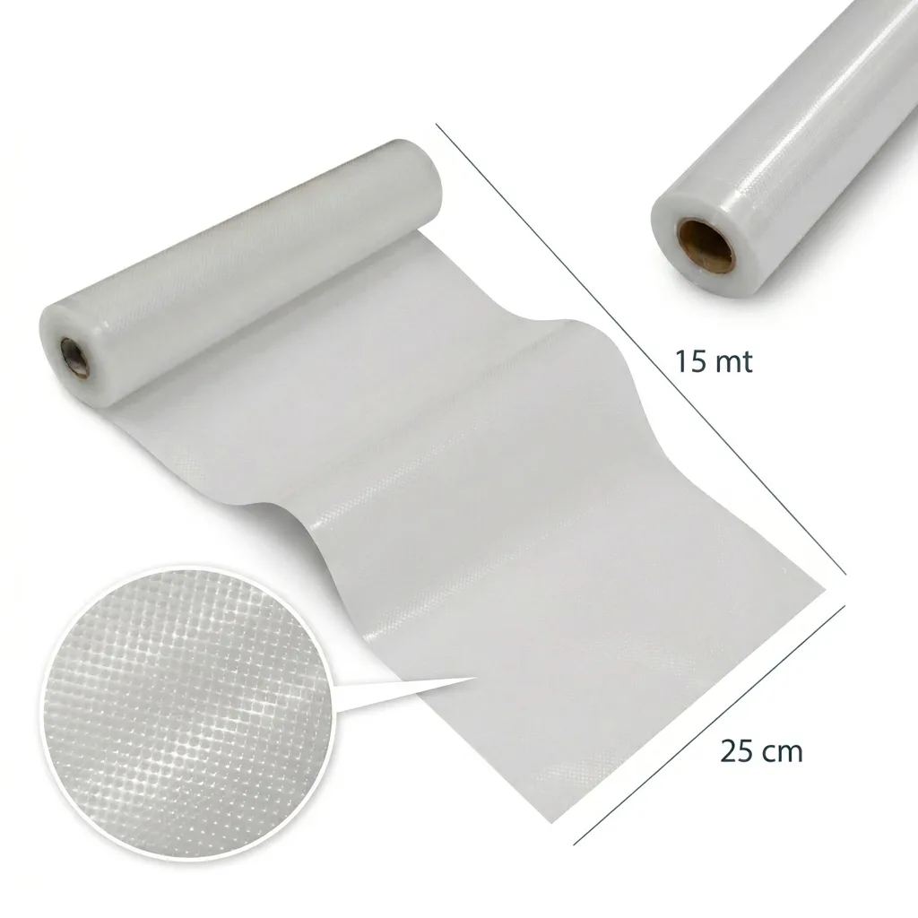 Rollo Empacadora al Vacio 25 cm 15 m
