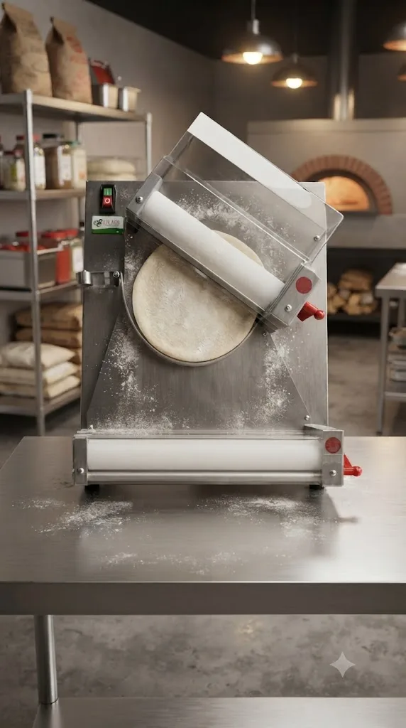 Laminadora de Masa para Pizza · Rodillos Eléctricos · Acero Inoxidable — foto 8 de 8 | Fuller Machinery Colombia