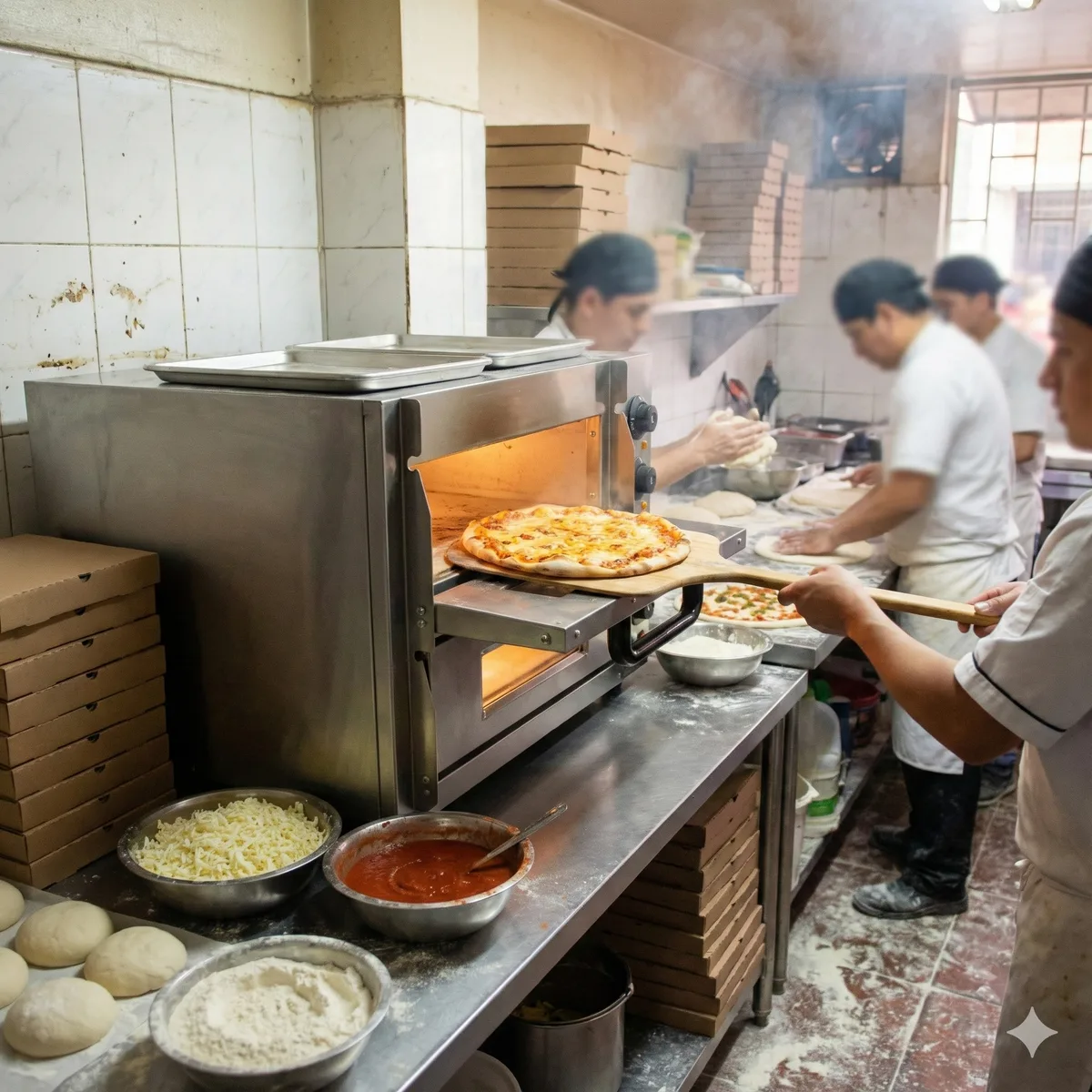 Horno Pizza Eléctrico Doble Cámara (2 Pisos) con Piedra · 350°C - Fuller Machinery — foto 4 de 4 | Fuller Machinery Colombia