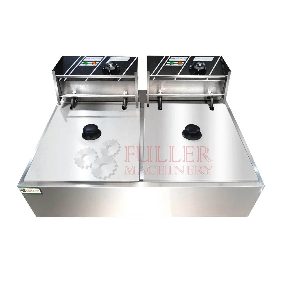 Freidor Doble Tanque · 5L x 2 · Acero Inoxidable