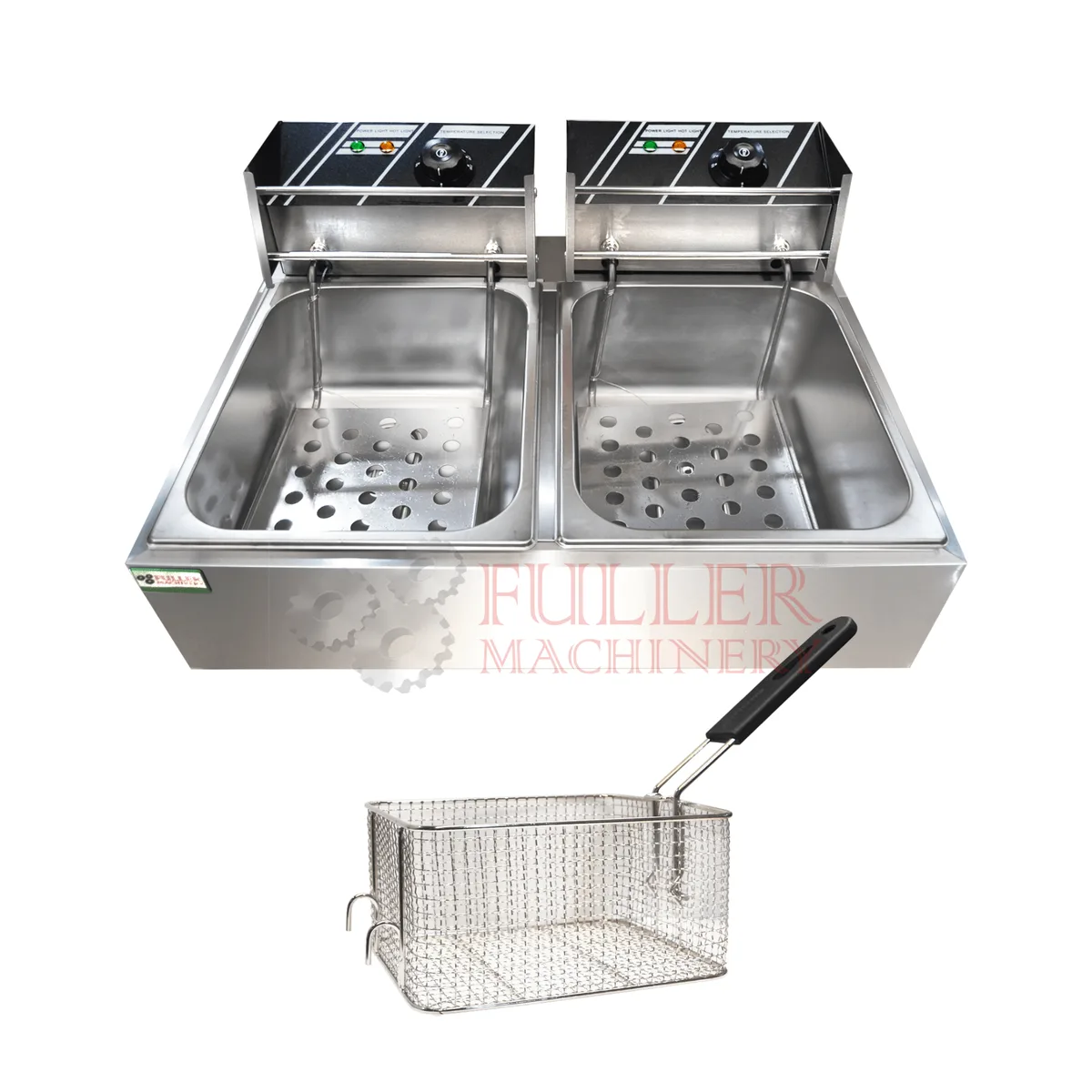 Freidor Doble Tanque · 5L x 2 · Acero Inoxidable — foto 2 de 5 | Fuller Machinery Colombia