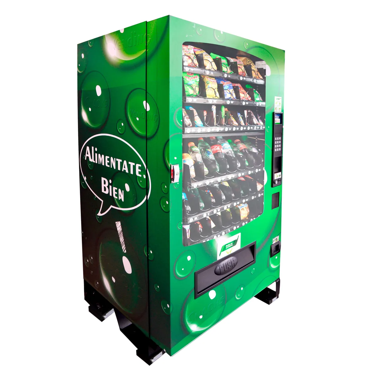 Máquina Vending Seaga Combinada · Snacks y Bebidas Frías